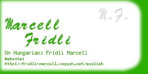 marcell fridli business card